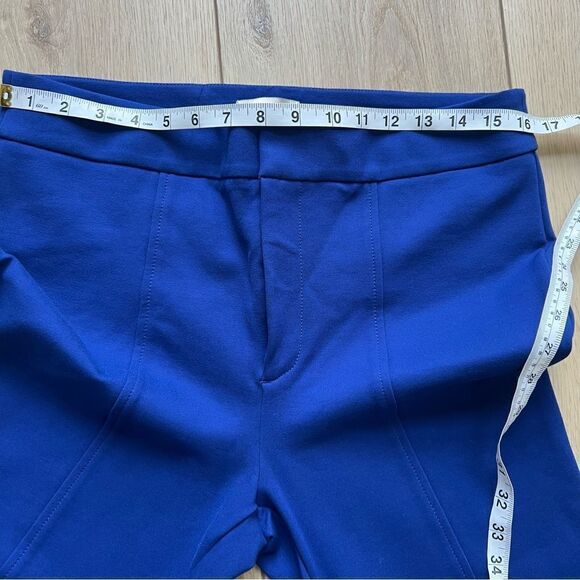 Anthropologie Essential Slim Knit Pants Trousers Cobalt Royal Blue Size 10 - Picture 11 of 15